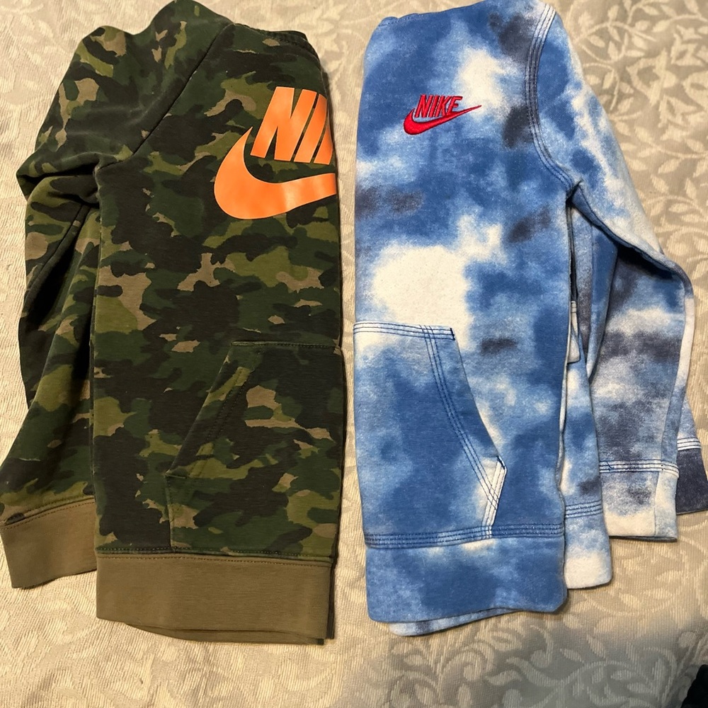 Nike Kids Camouflage and Blue Tie-Dye Joggers